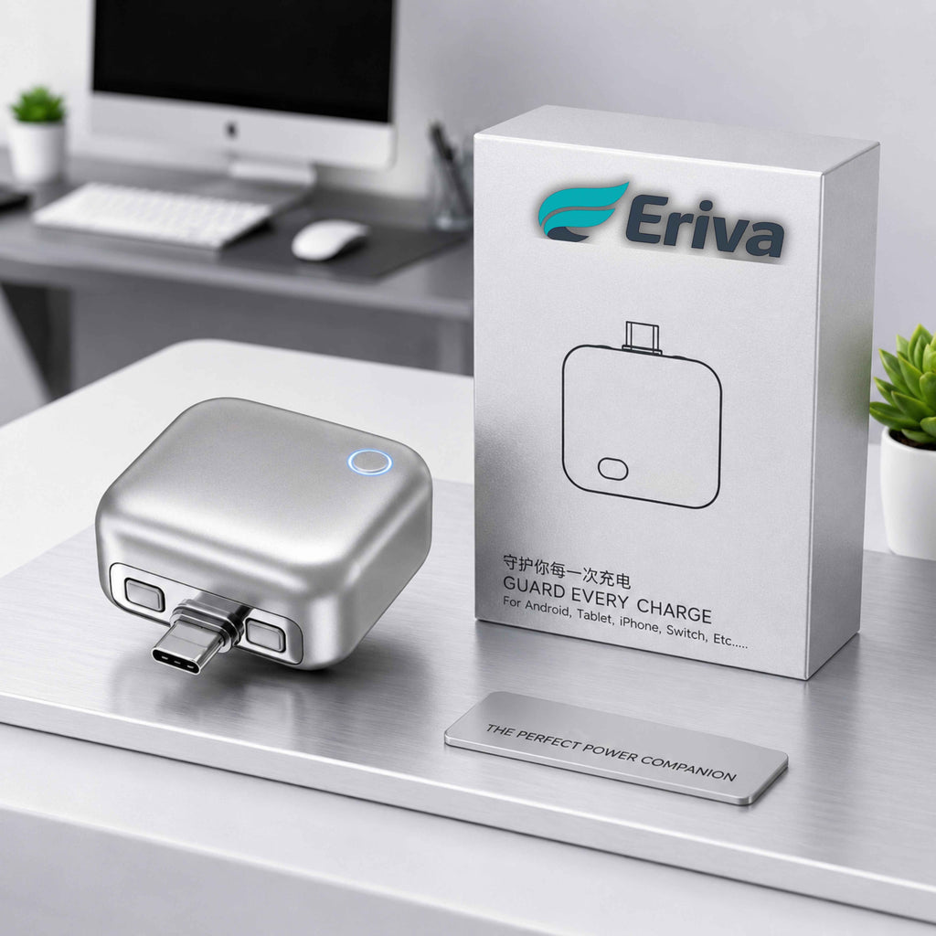 Eriva Smart Charger Adapter — Auto Power Cut-Off, 140W Fast Charging (Type-C)