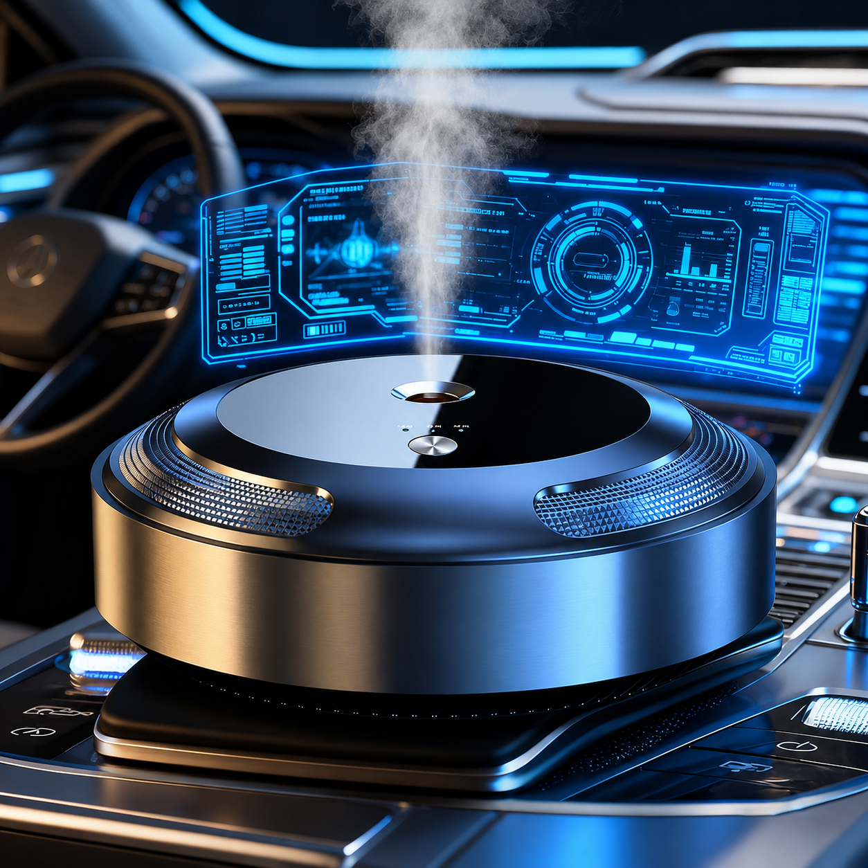 Eriva Smart Luxury Car Air Freshener Electric & USB-Powered Interior Accessory Smart Oil Diffuser & Fragrant Car Aroma Spray