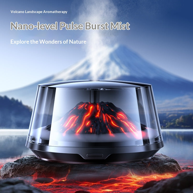 Eriva High-End Car Aromatherapy Diffuser Volcano Iceberg View Cloud Fog Decorative Interior Air Purifier for Vehicle